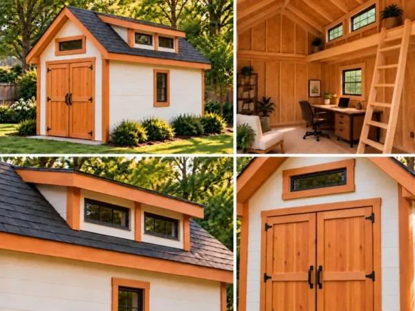8x12 Garden Shed Plans with loft